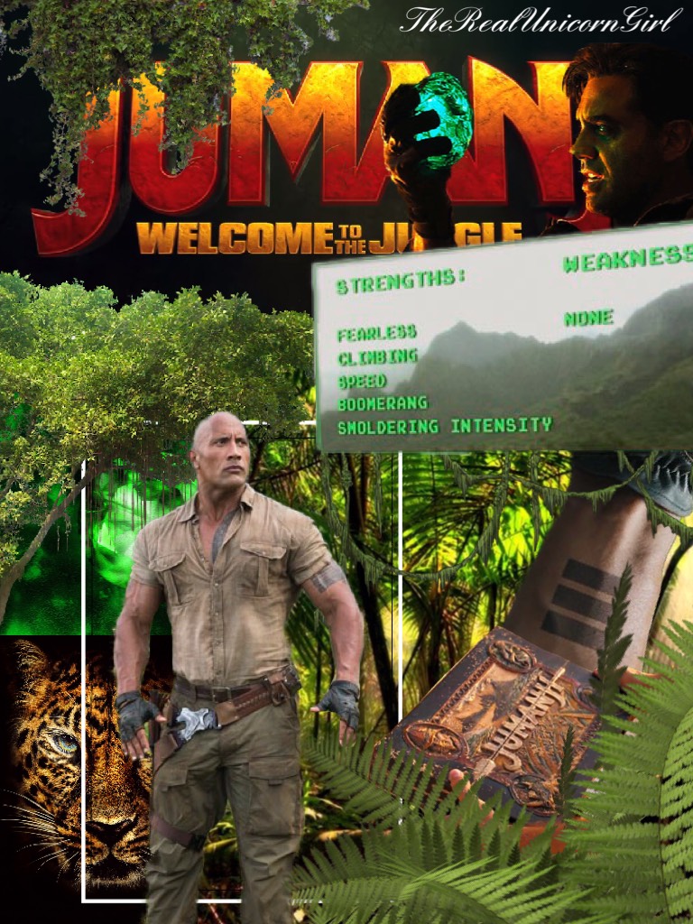 Here is my Jumanji collage. I saw the movie over the weekend, it was pretty funny. 😁 