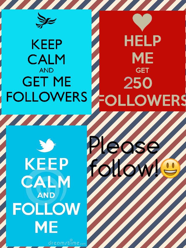 Please follow!😃