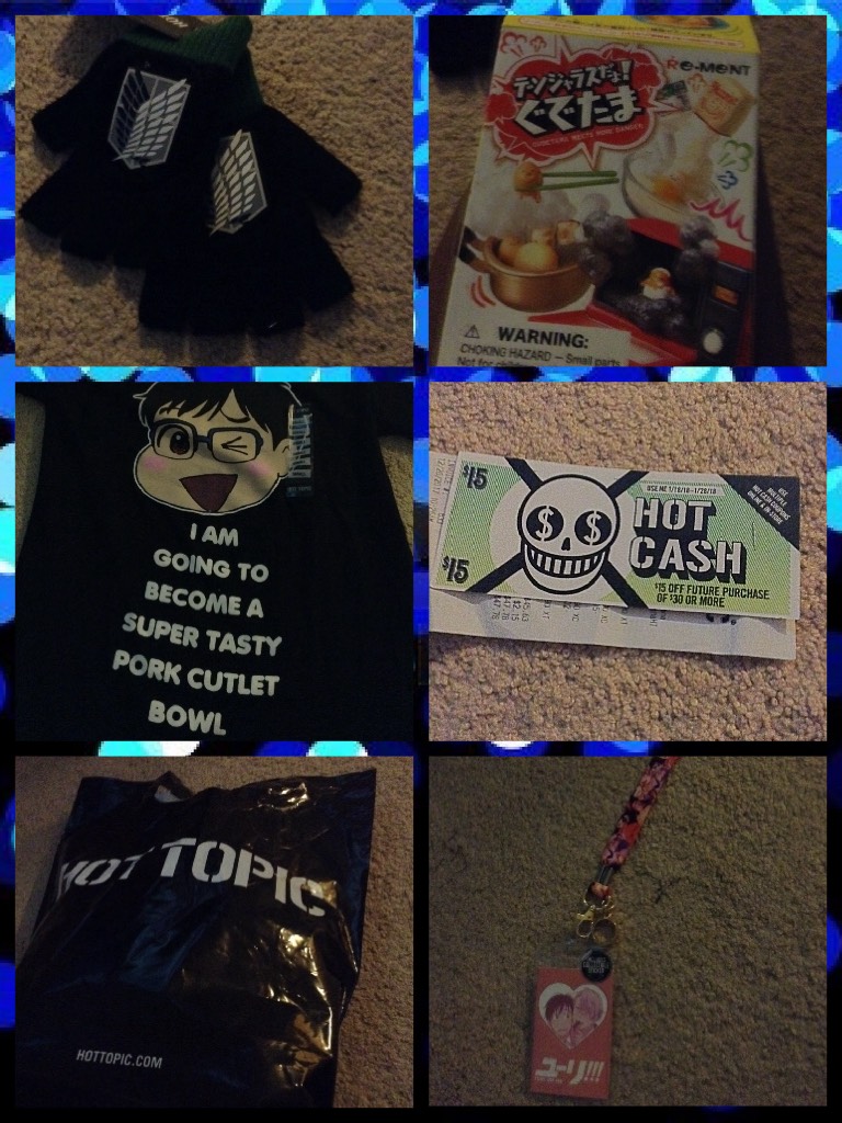Today I went to Hot topic! I also got some Hot Topic Cash!