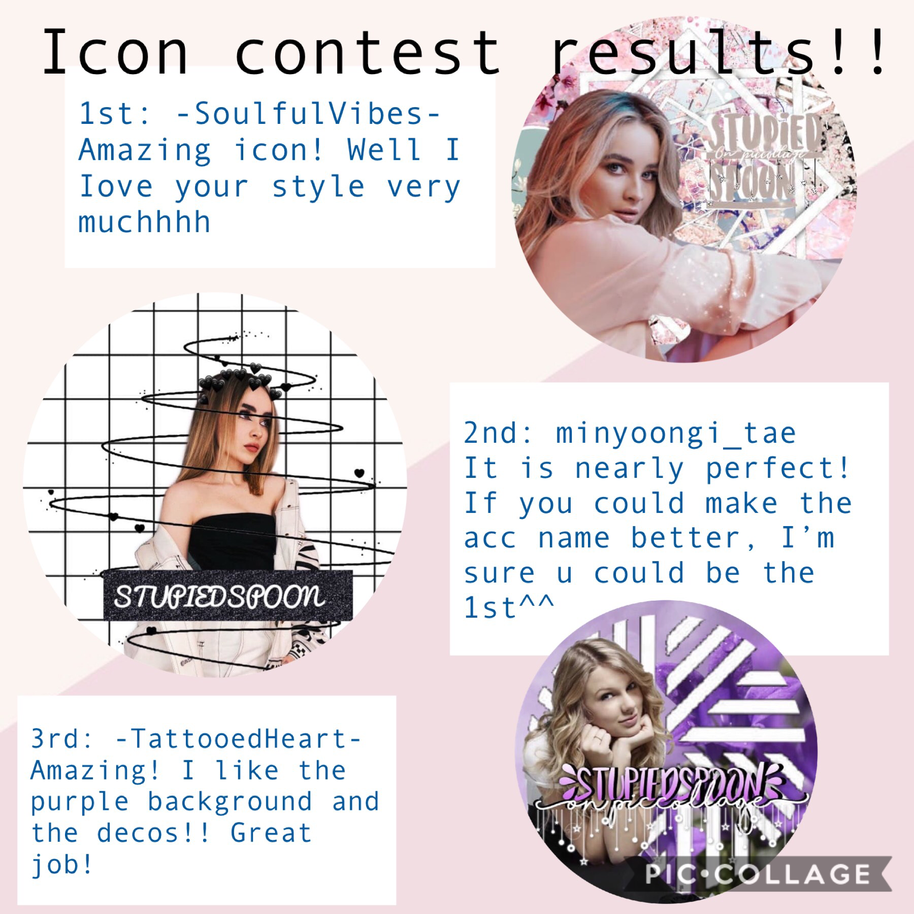 Icon contest results 
