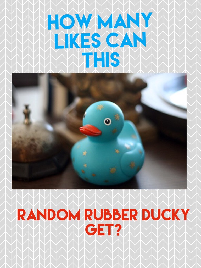Come on, guys. It's a random duck.