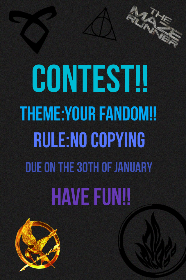 Contest!! Plz enter before the 30th of Jan!!