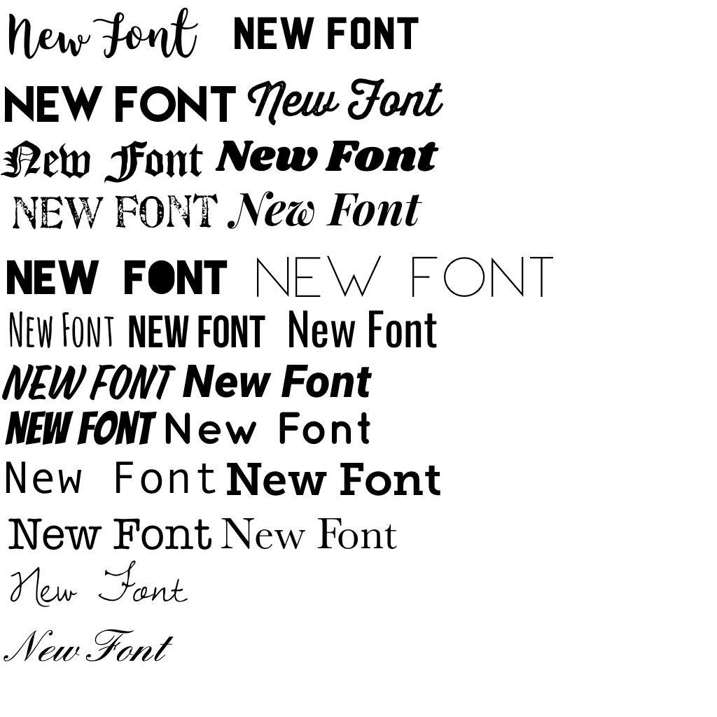 New Font(s)