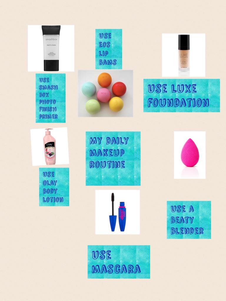 My daily makeup routine 
These items are what I use daily hope you like it 