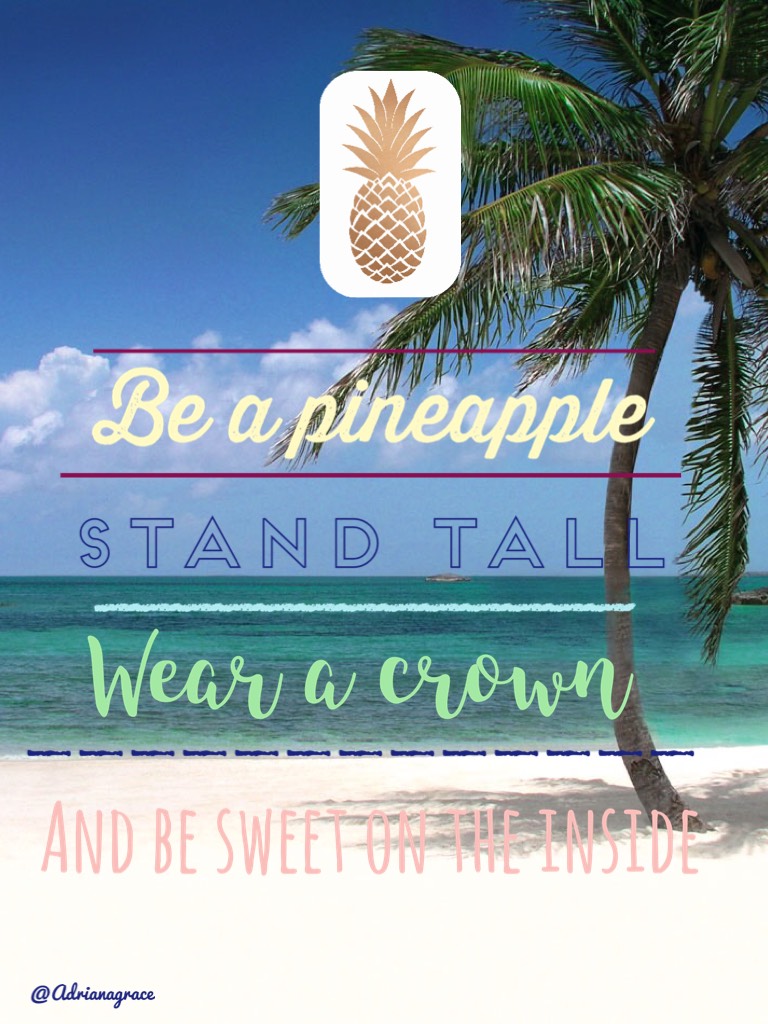 Be a pineapple 🍍#repost