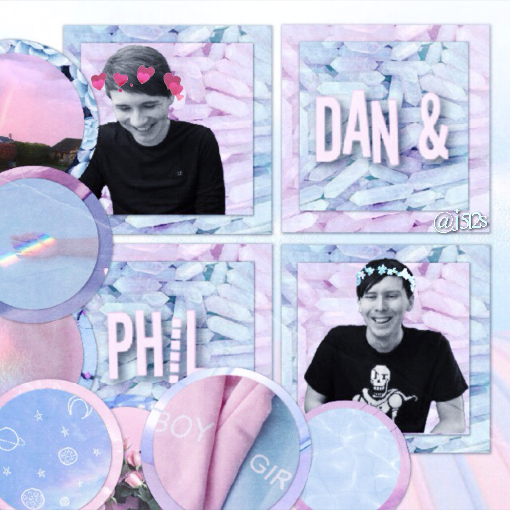 Dan and Phil,, blue and pink aesthetic




possibly the best thing I've ever made ??🍥💧