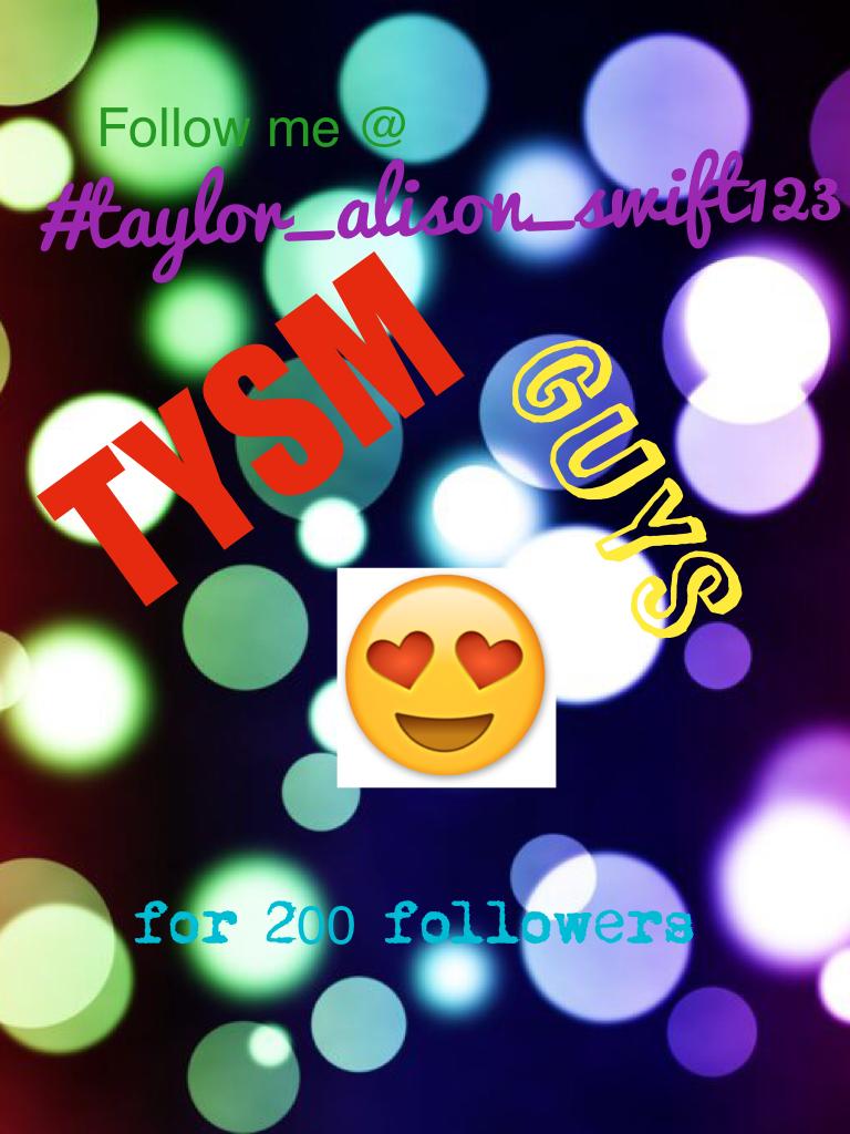 Thanks guys😍 Pls like and follow me @ taylor_alison_swift123