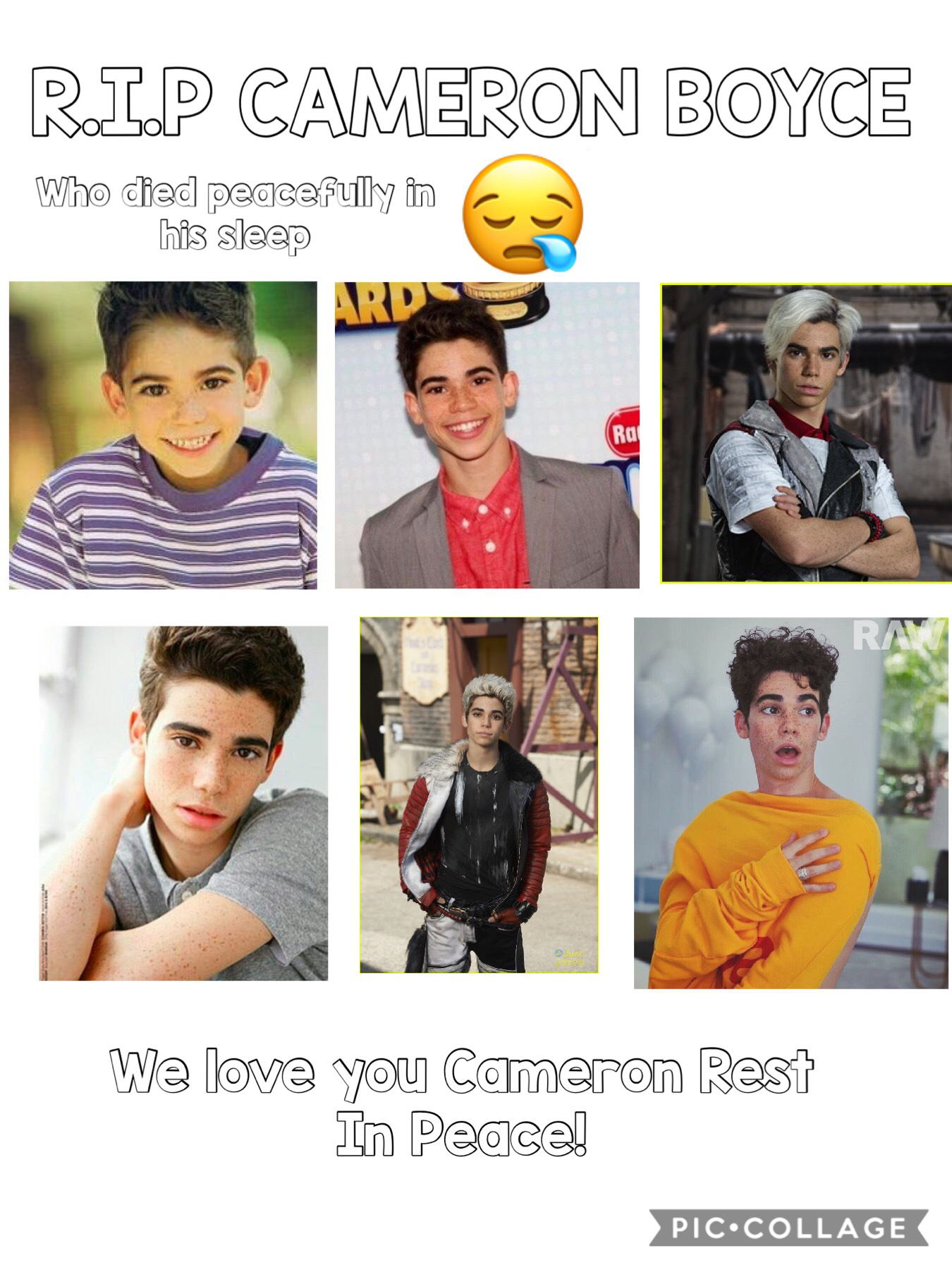 Rip the best actor Cameron Boyce 
Let’s all like to appreciate this amazing guy