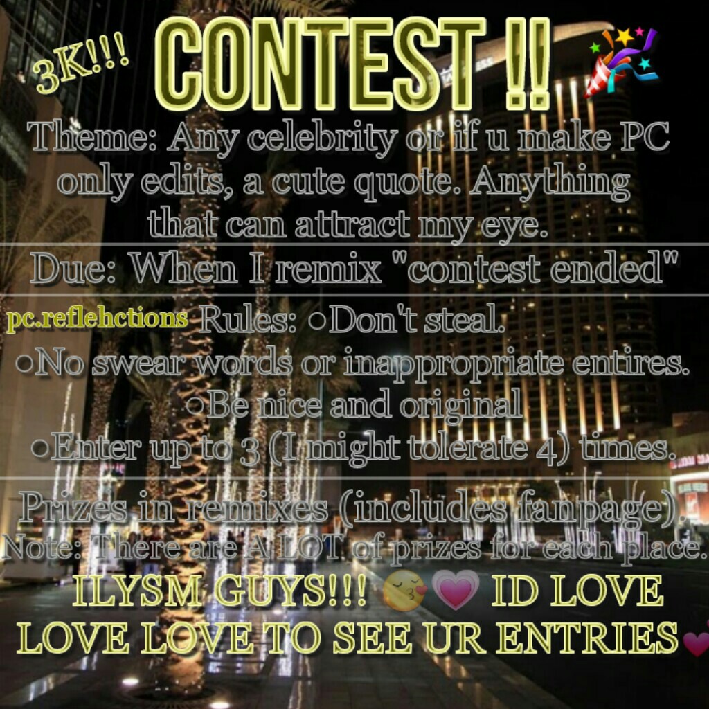 PRIZES IN REMIXES + FANPAGE!! oh and im sorry i reposted it. ima count the collages yall entered before or u can enter again (plz do) I want to see dem skillsssss