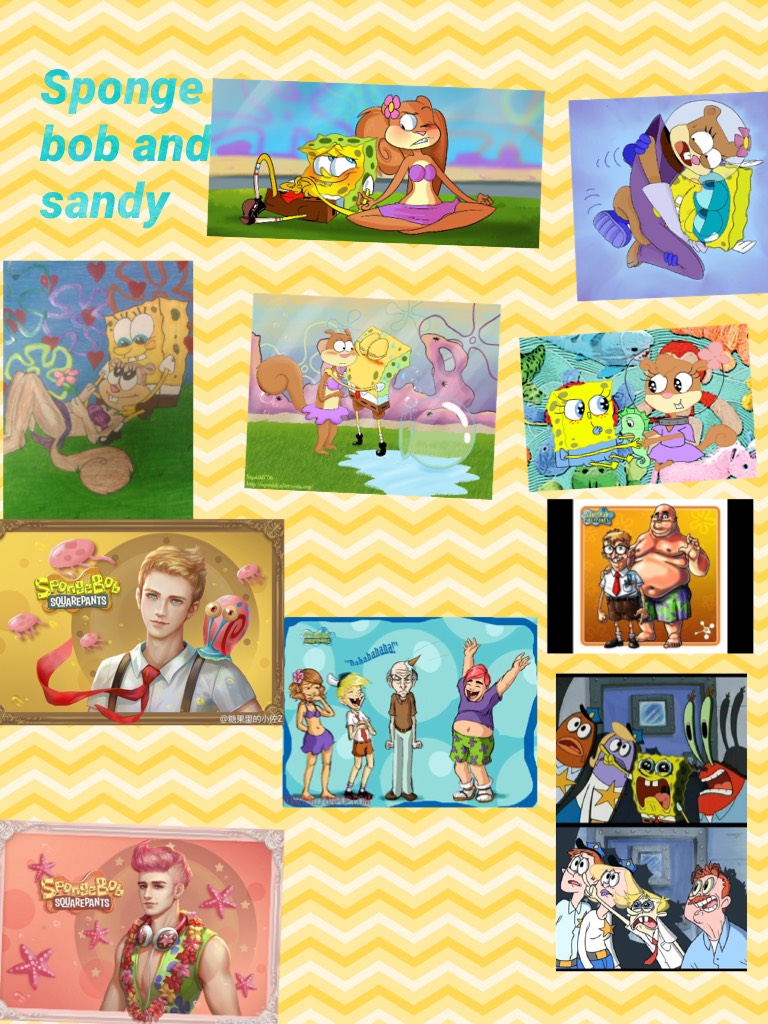 Sponge bob and sandy
 Hi as and normal