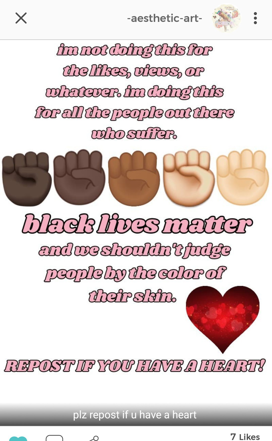Guys i am white so i cant understand,but i stand with you. #BLACKLIVESMATTER 