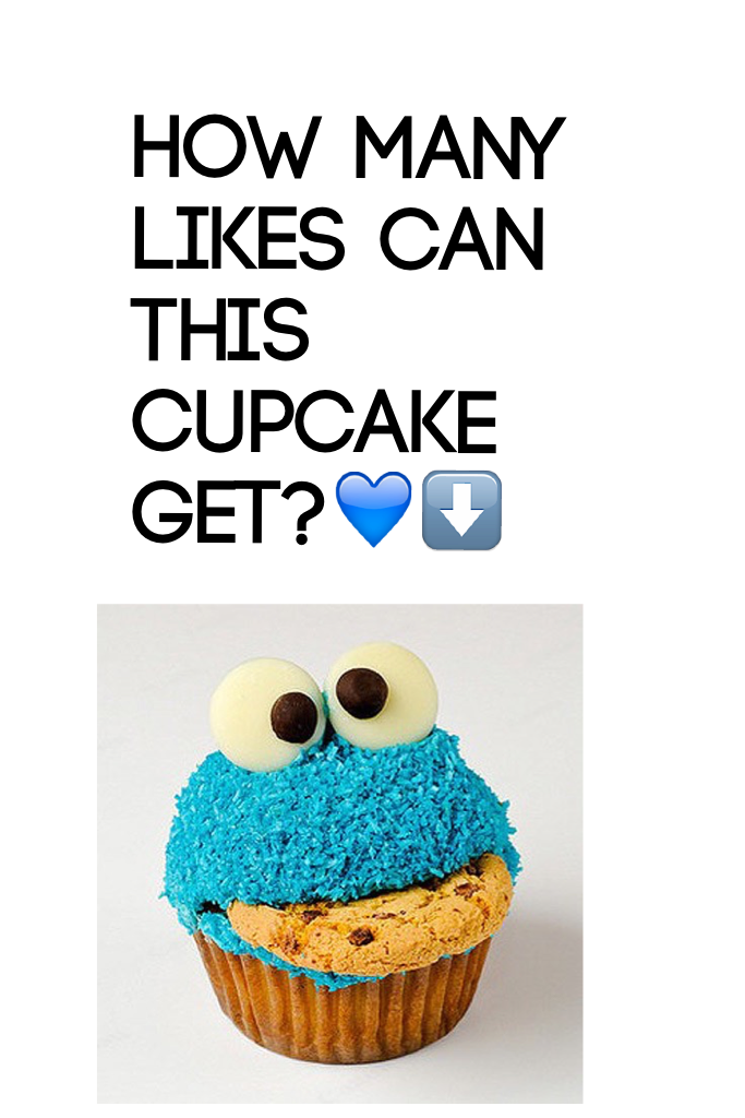 How many likes can this cupcake get?💙