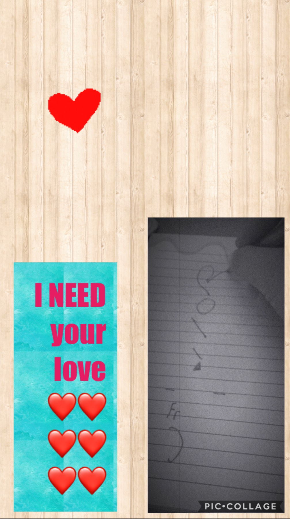 I NEED your love !!!