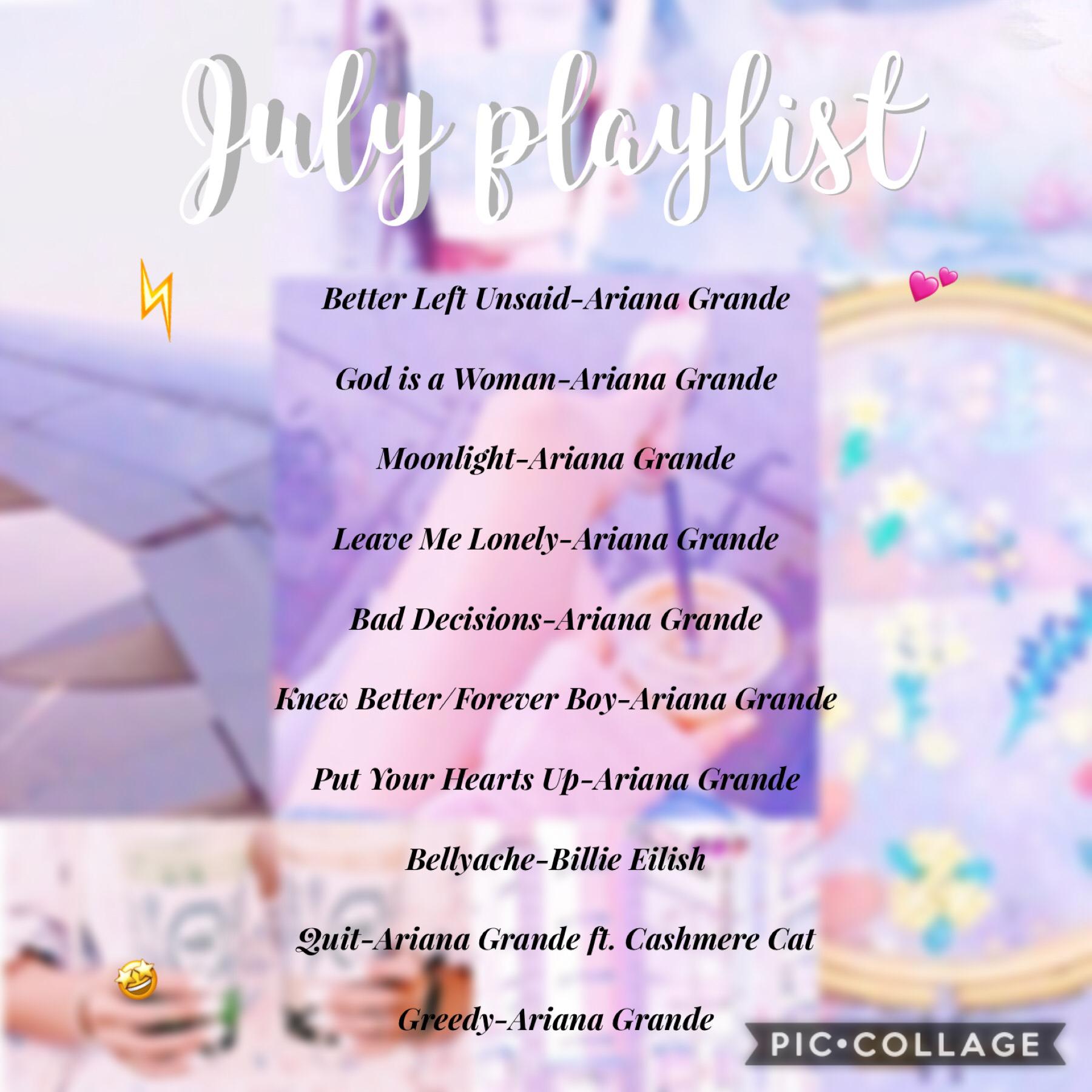 Hey small post. I’m making an edit atm but what’s your fav song on this playlist? Mine is a tie between “Leave me Lonely” and “Better Left Unsaid” 🤩🤩👍🏻👍🏻