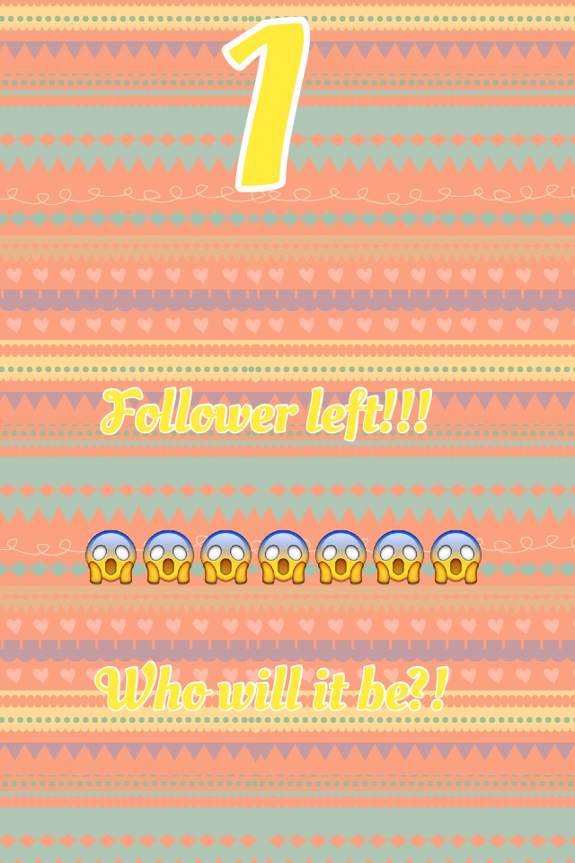 1 follower left!!! The 10 followers (from 790 to 800) will receive a shoutout and a special surprise