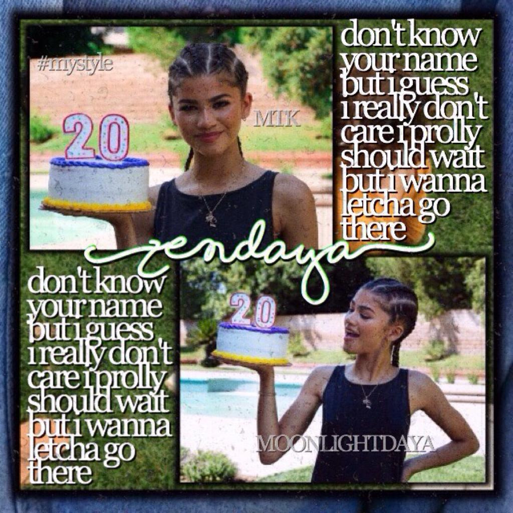 Another birthday edit for the queen zendaya😻👑💓 and a new style too; i personally really love it😊💖 leave a comment below😽💕🎂