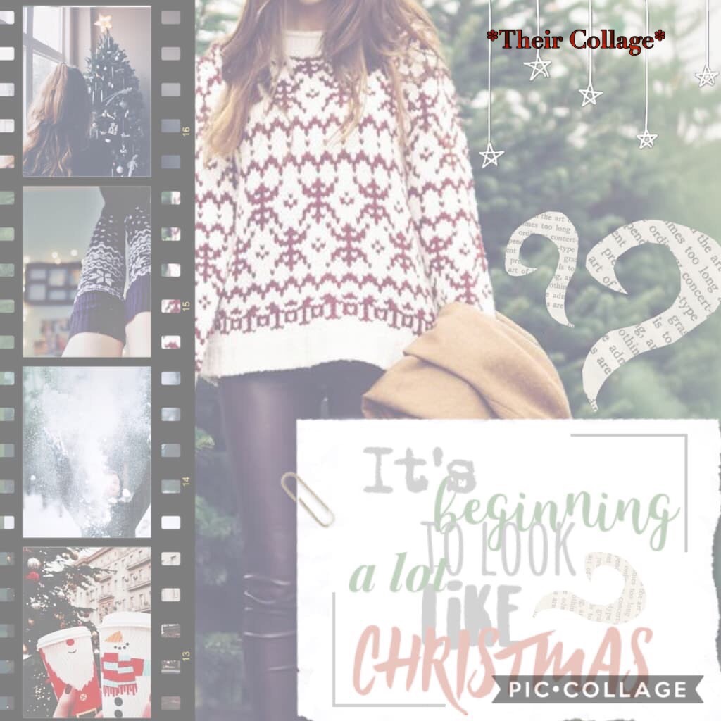 Another beautiful holiday themed collage!!🎄🎄🎄 