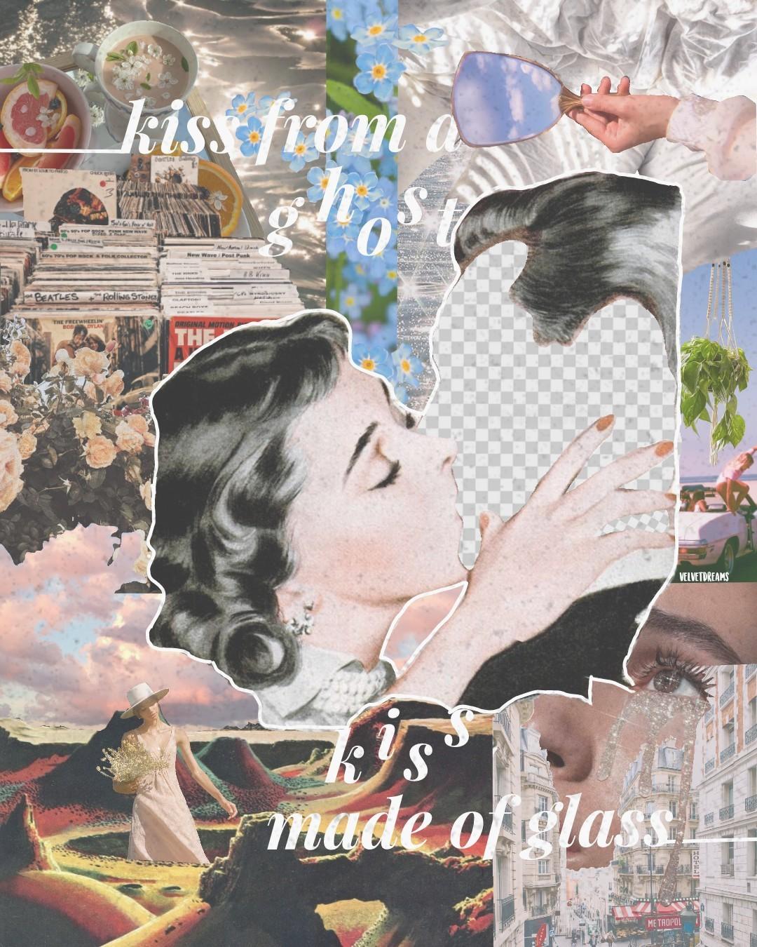 this took so long!! all made using piccollage 🕊☁️ + inspired by the amazing @undeadjuliet & an artist i found on insta (@takiisbranding) ✨ i love the vintage vibes here, let me know what u think and remix to see all the elements if u want! ❤