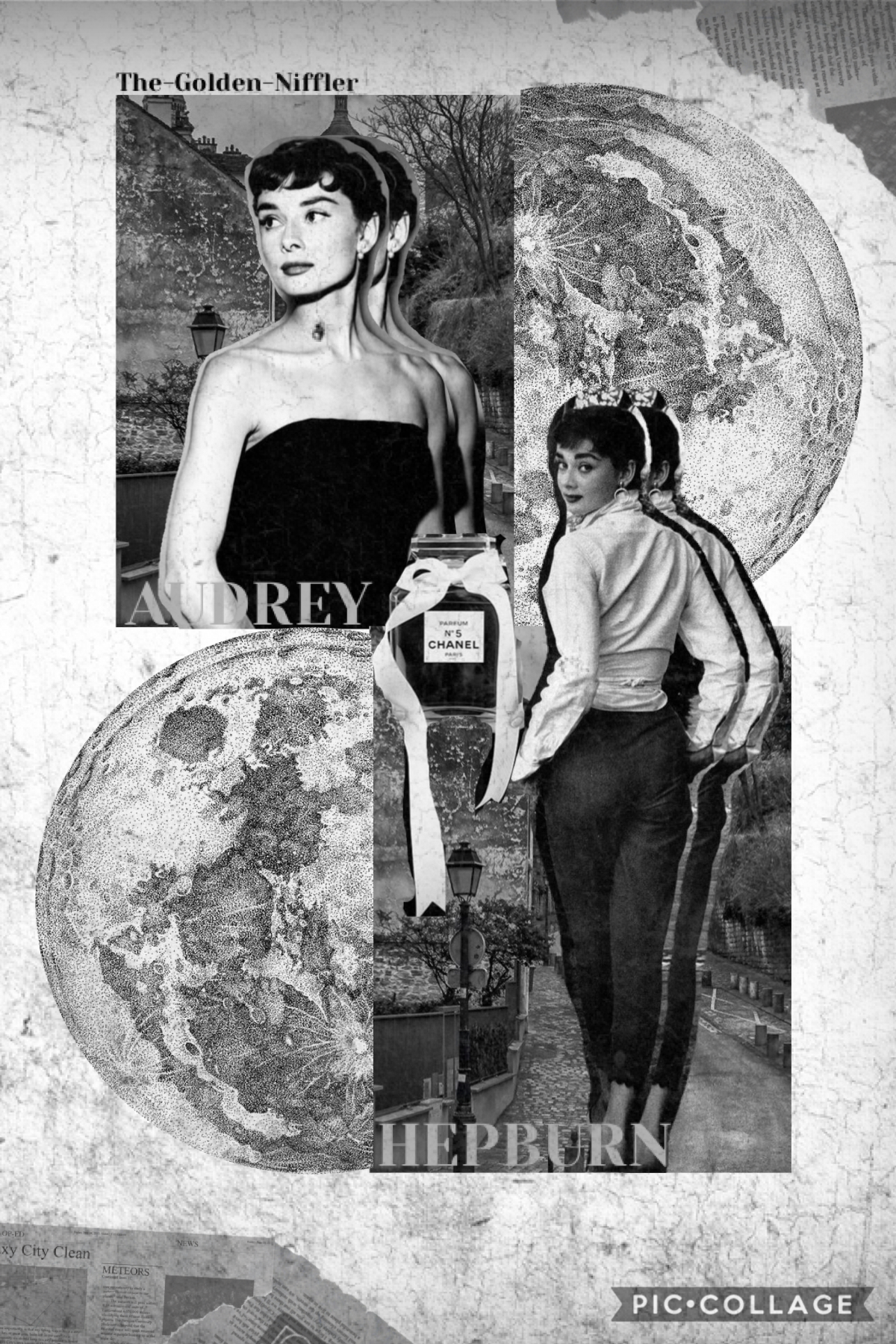Hey Nifflers! I was going for a black and white theme with Audrey Hepburn in it!! Sorry if it blinds ur eyes!🤪Hope u have a great day!!👋😁