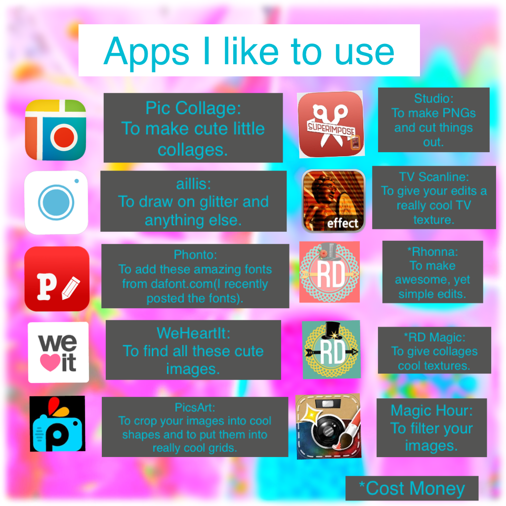 The apps I use. A lot. I mean a lot 