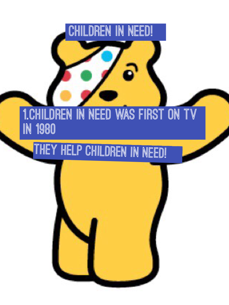 They help children in need!