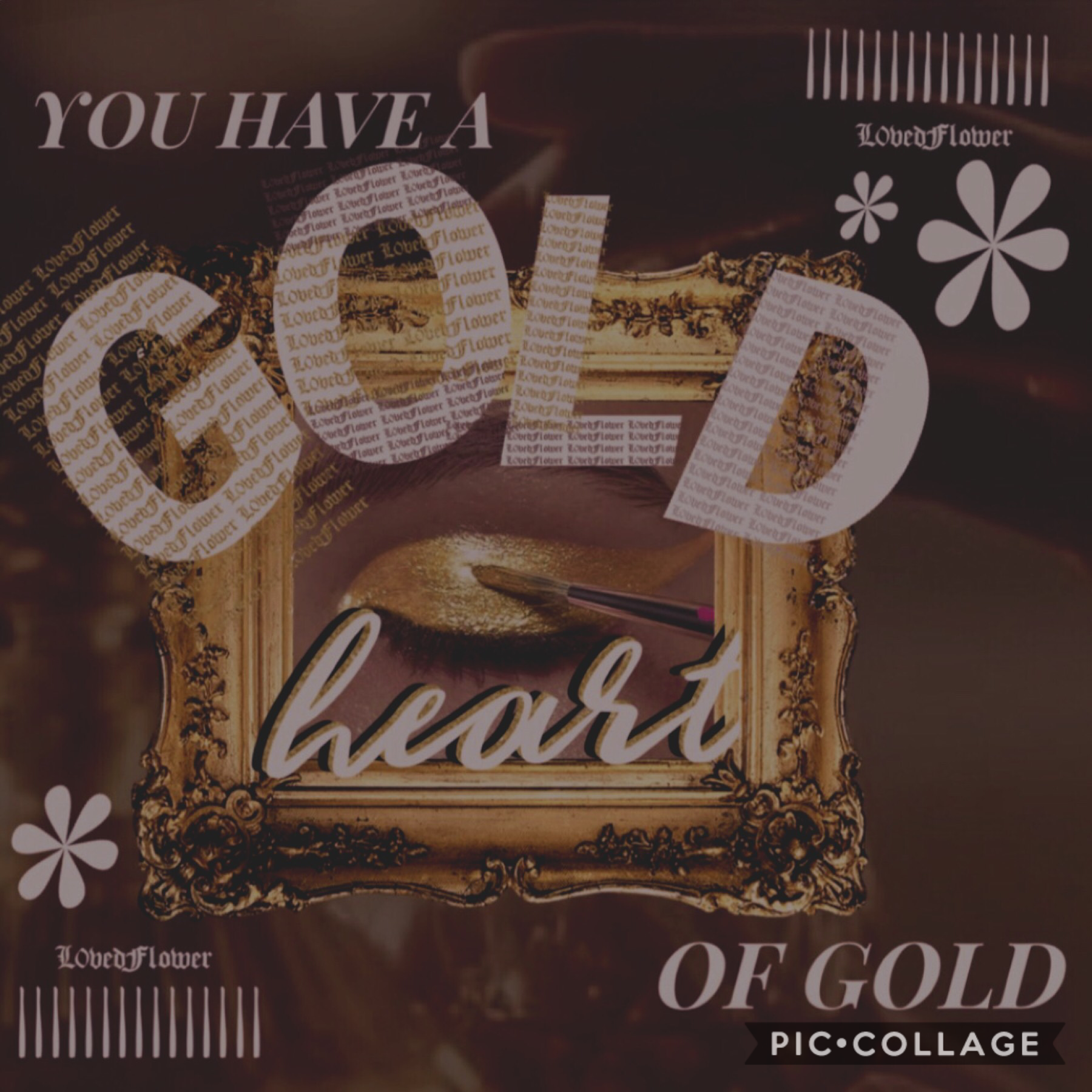 [ click ]
“You have a heart of gold”
“GOLD” 
thank you for the loveee and support everyoneeeeee 
I love you all💗

