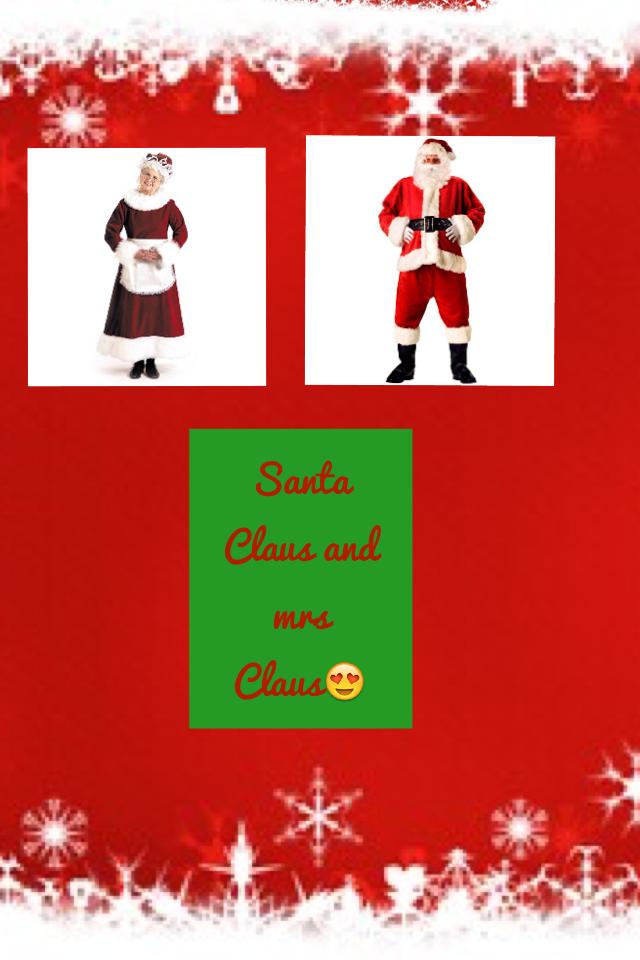 Santa Claus and mrs Claus😍