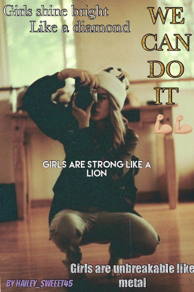 Click 
Girls let's show men we are capable of doing anything. We are great leaders 💪🏼💪🏼💪🏼💪🏼💪🏼💪🏼🤘🏼🤘🏼🤘🏼🤘🏼