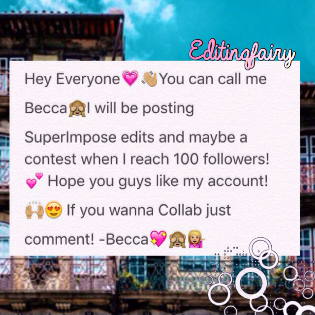 I meant IF I reach 100 followers whoops😝😂 Collab anyone? I hope I can make some friends bc Imma freaky loner😂💗