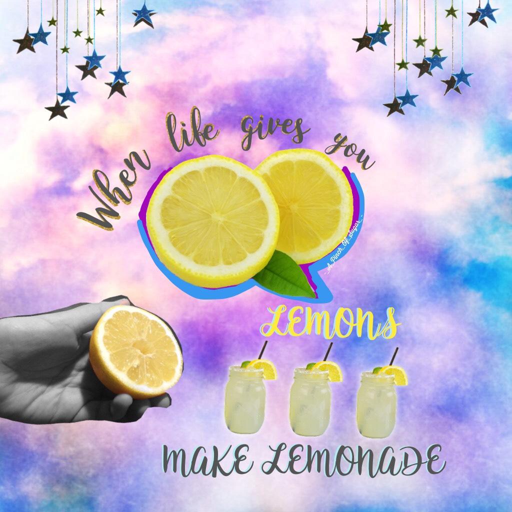LOVE LEMONADE! It's my fave drink🍋🍋 How about you??⭐️⭐️