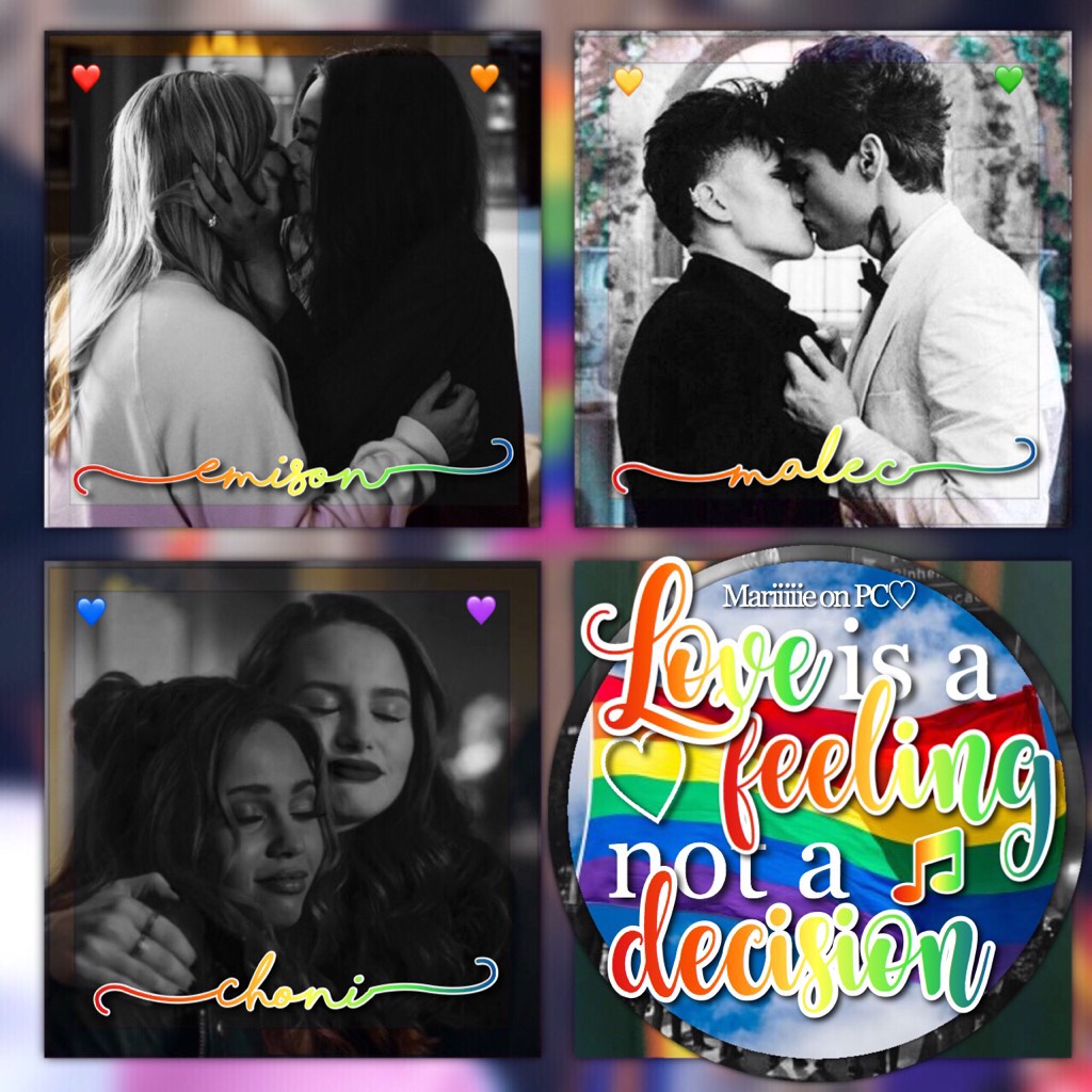 🏳️‍🌈- T A P -🏳️‍🌈

Happy Pride month! This is a collage about my favorite LGBT couple!❤️

QOTD - What’s your sēxuality?

AOTD - Straight👫

❤️🧡💛💚💙💜