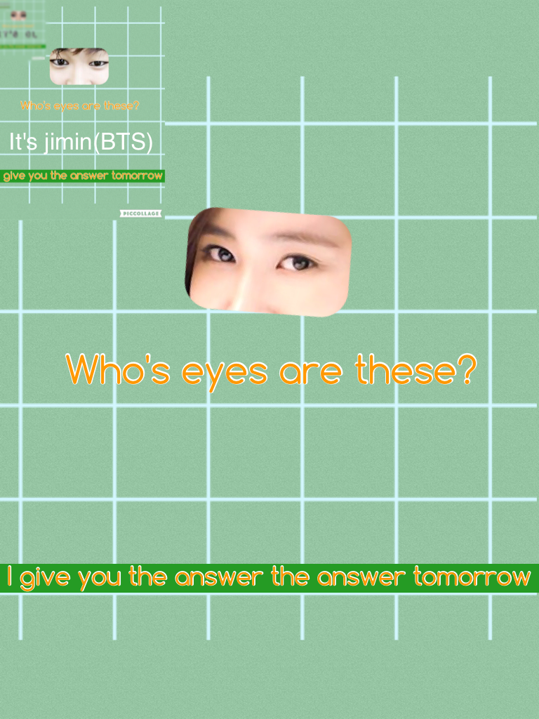 Who's eyes are these?The game finished the 05/06/16