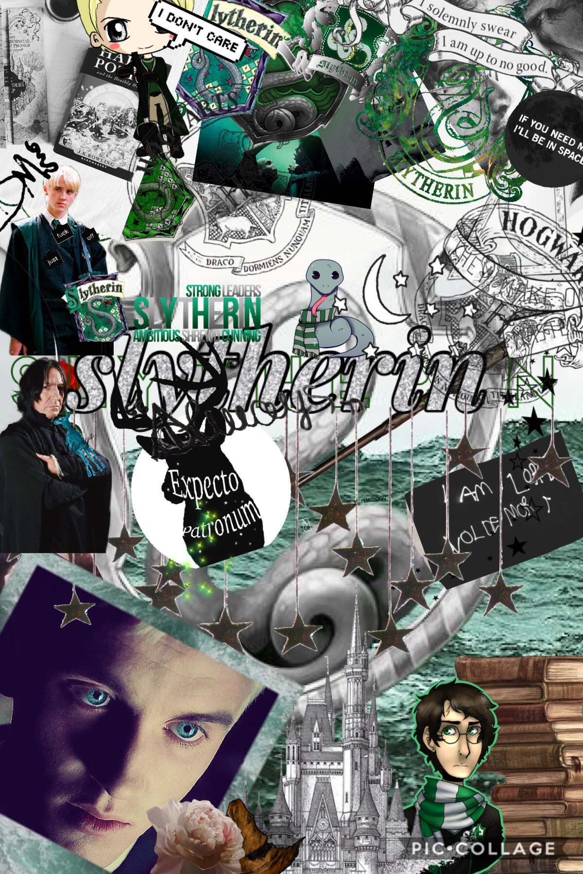 here is thee🐍
SLYTHERIN COLLAGE! Honestly I’m proud of this. Another 50 Scraps! Badly made, my apologies. I think I’ll do a 50 scrap for every theme I do, idk. HOPE YOU LIKE IT!