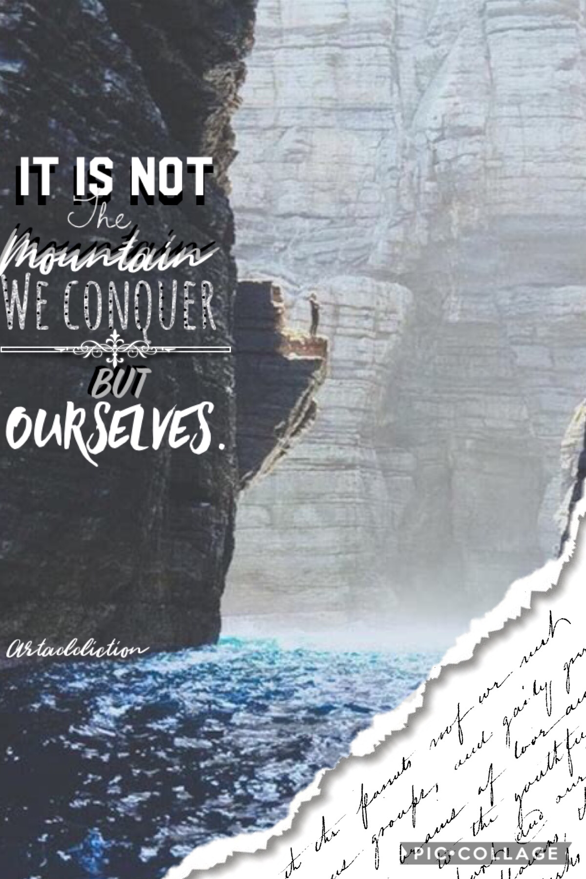 It’s not the mountains that we conquer BUT OURSELVES ❤️