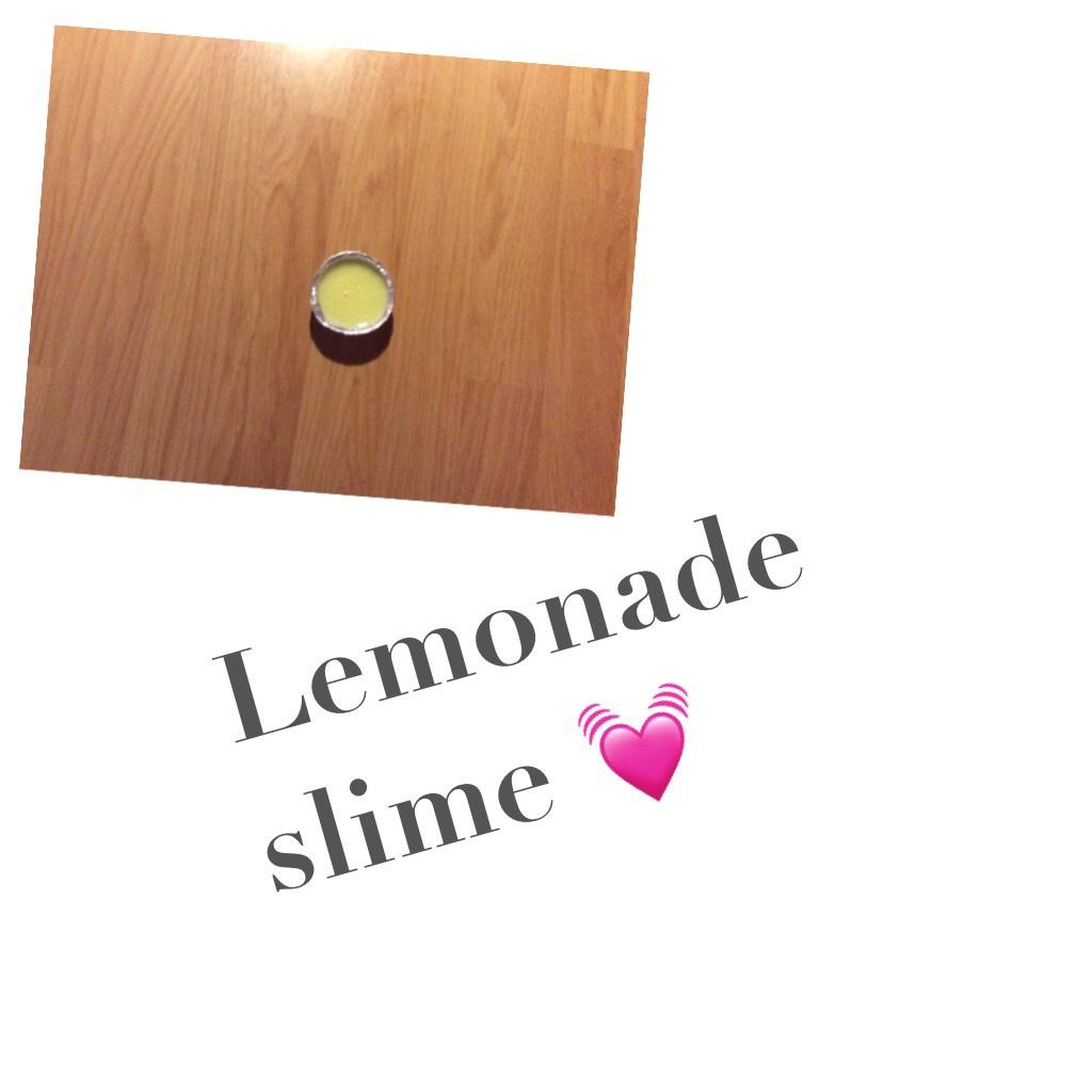 Lemonade slime 💕💗