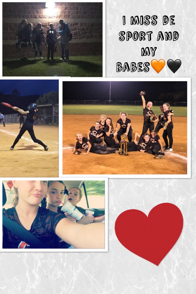 I miss de sport and my babes🧡🖤