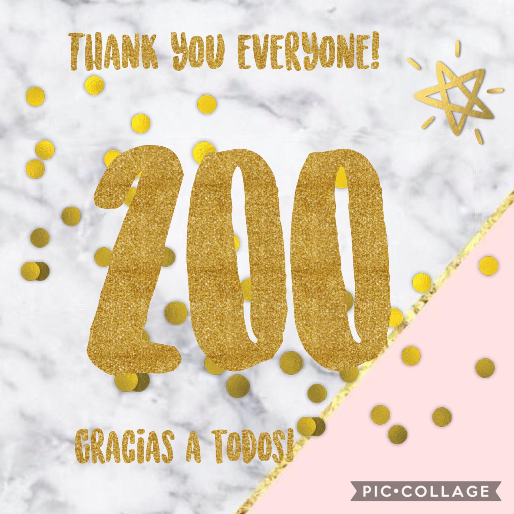 Gracias a todos por los 200 followers