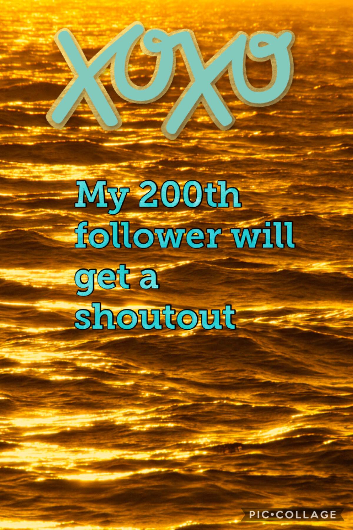 Be my 200th follower!!!