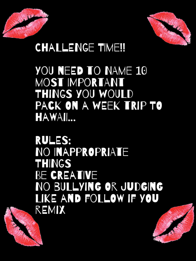 Challenge time!!