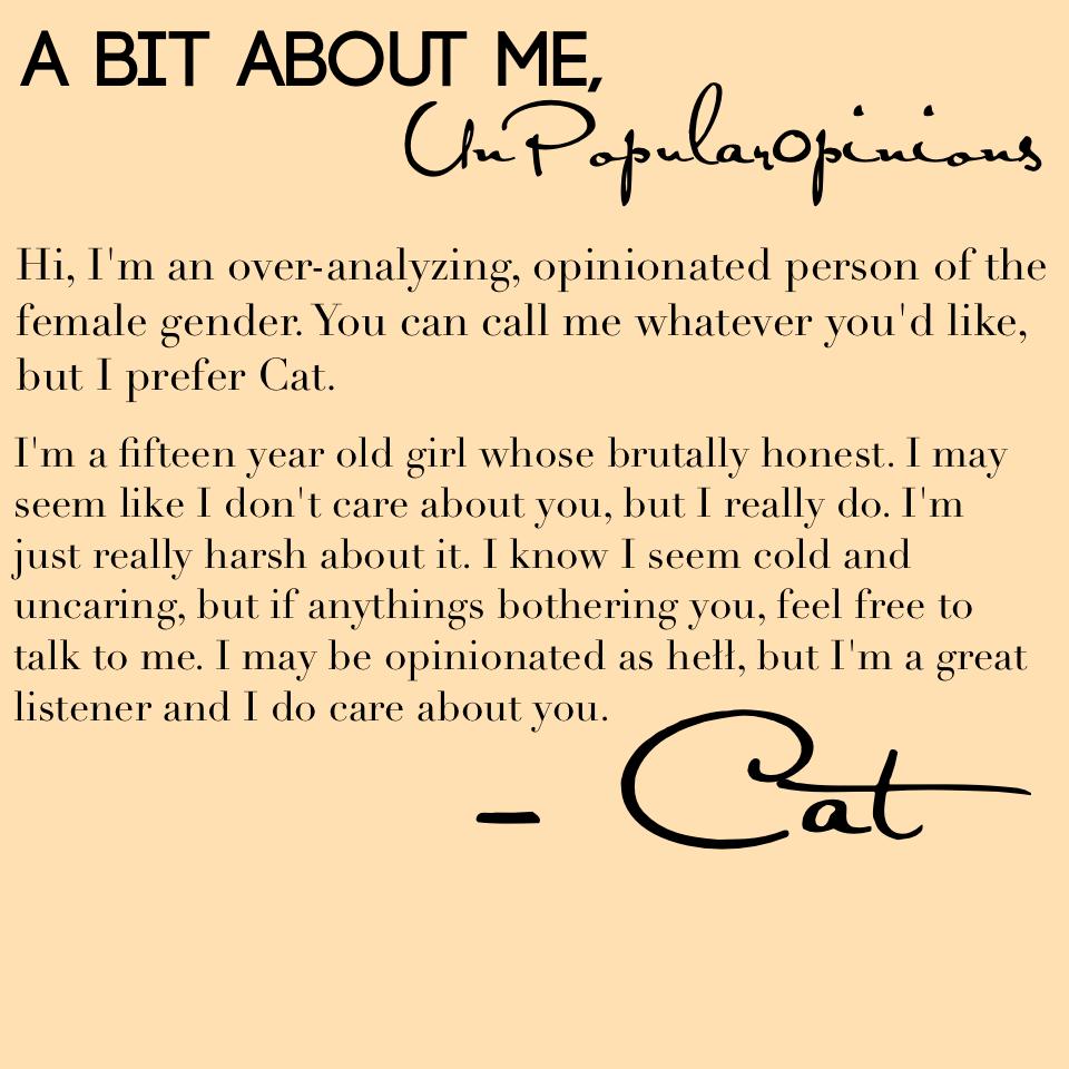 Cat isn't my real name though 😂🙈