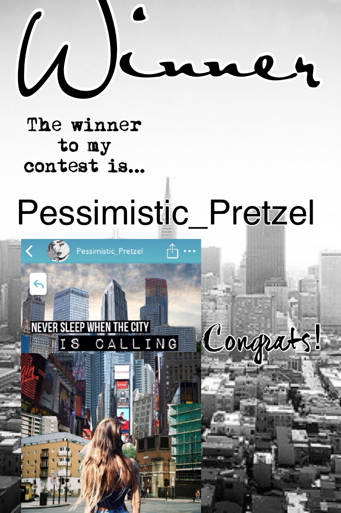 Winner….......................... 
Pessimistic_Pretzel!!