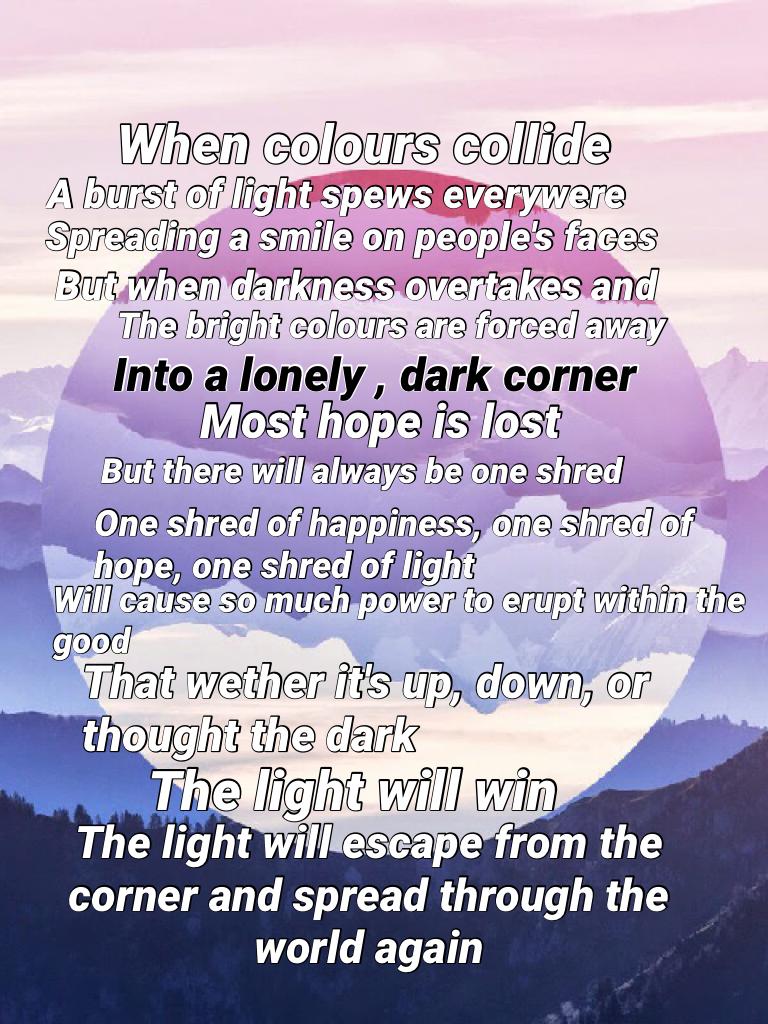 Light vs Dark

Hope you enjoyed, came up with this myself (: 