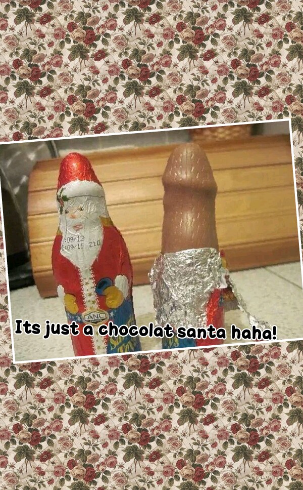 Its just a chocolat santa haha!