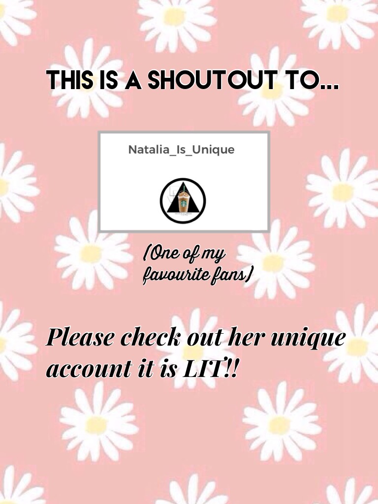 Please check out her unique account it is LIT!! 