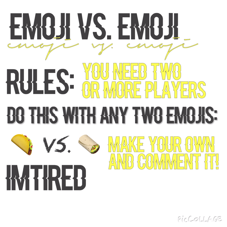 Emoji vs. Emoji // imtired