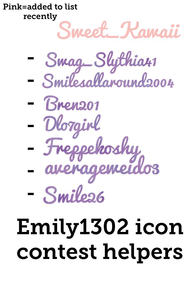 Emily1302 icon contest helpers