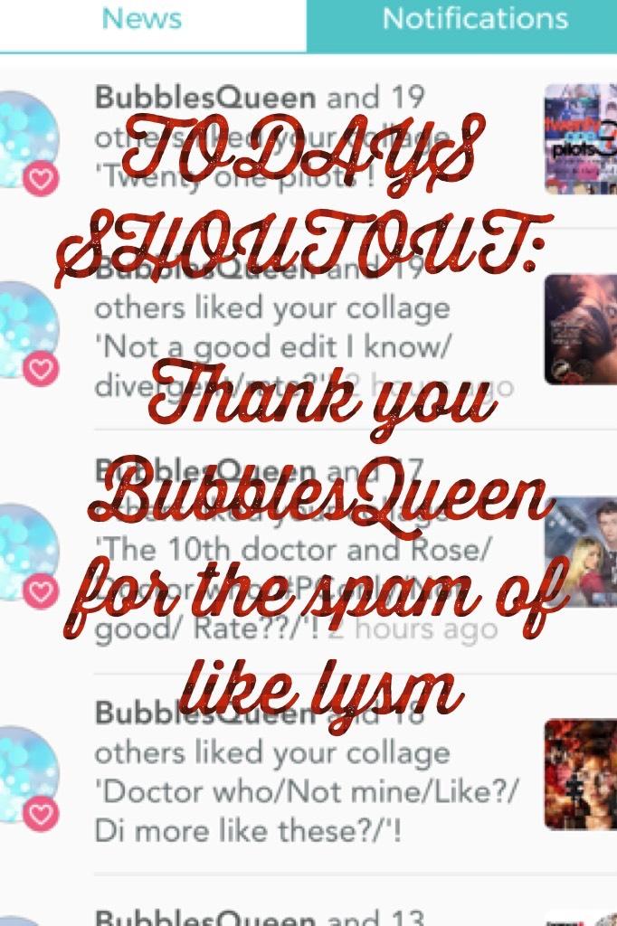 Thank you BubblesQueen