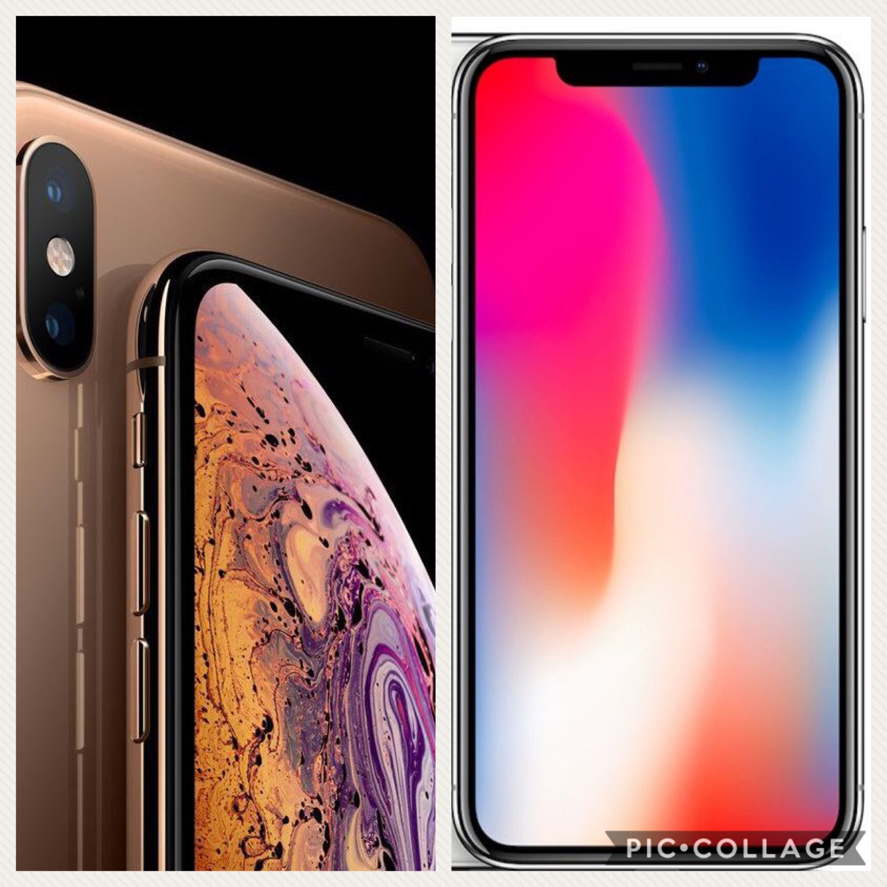 IPHONE X or IPHONE XS MAX? COMMENT DOWN BELOW WITCH ONE.