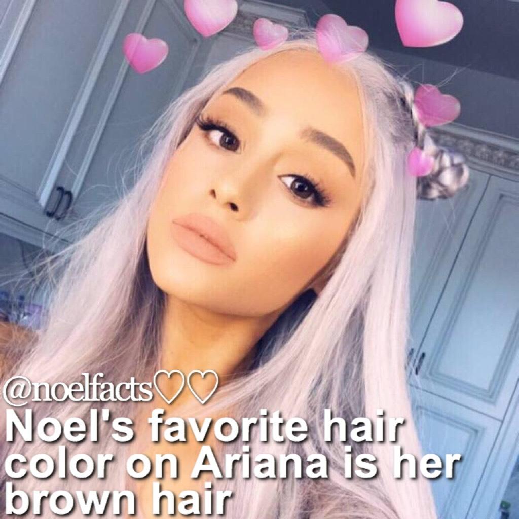oml sorry I haven't posted in years 😬😬 but it's Nonna's birthday!! Happy birthday Nonna 💜👵🏼🎉 I really love Ariana's hair if it's a wig or not it's so cute! 😍😫🌙 QOTD: fav hairstyle on Ariana? AOTD: tbh I like brown on her. 