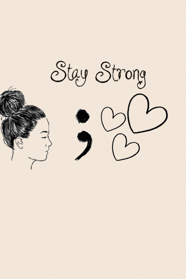 stay strong ; 💜💙💘